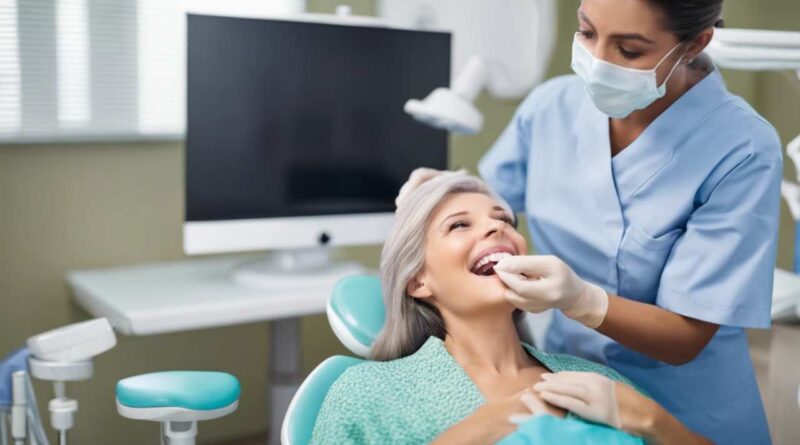 un dentiste pratiquant des soins dentaire sur sa patiente